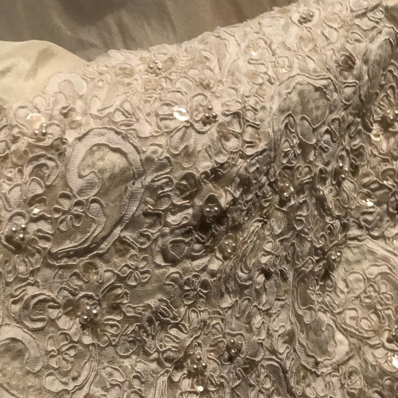 New My Fair Bride size 10 SILK Women’s Wedding Gown with alonson lace - Picture 6 of 9